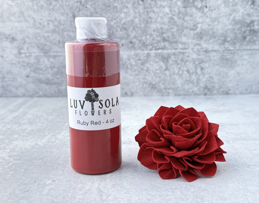 Wood Flower Dye - Ruby Red - Luv Sola Flowers