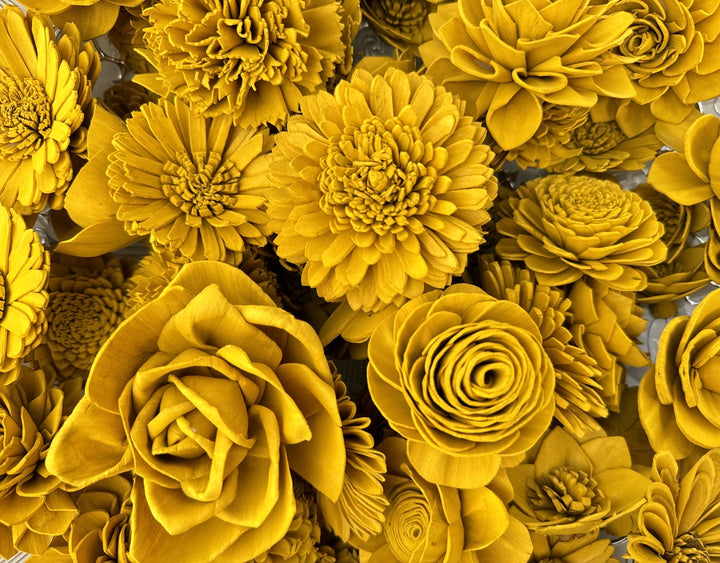 Sola Wood Flowers - Matte Gold Dyed Flowers - Luv Sola Flowers