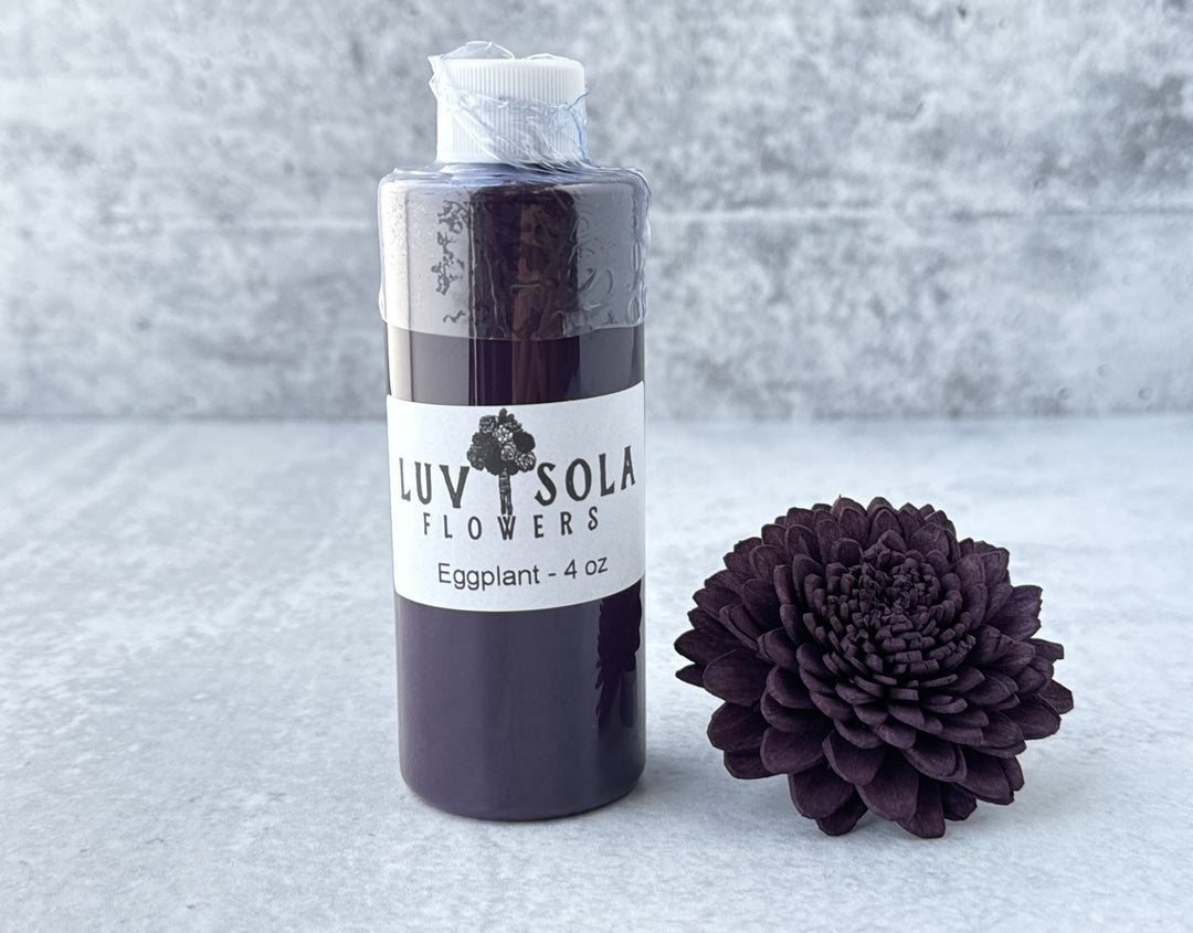 Wood Flower Dye - Eggplant - Luv Sola Flowers