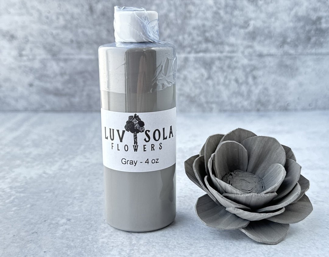 Wood Flower Dye - Gray - Luv Sola Flowers