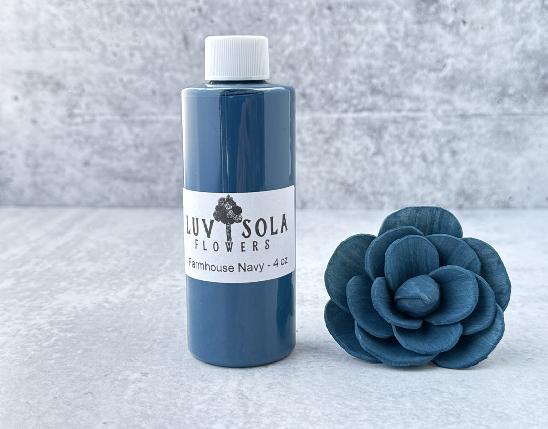 Wood Flower Dye - Farmhouse Navy - Luv Sola Flowers