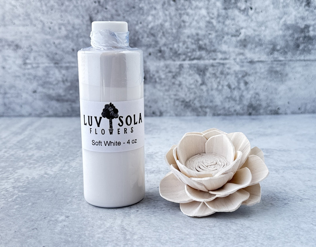 Wood Flower Dye - Soft White - Luv Sola Flowers