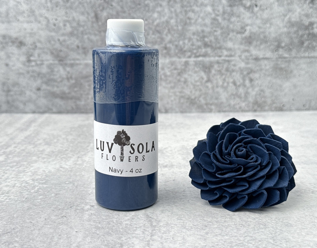 Wood Flower Dye - Navy - Luv Sola Flowers