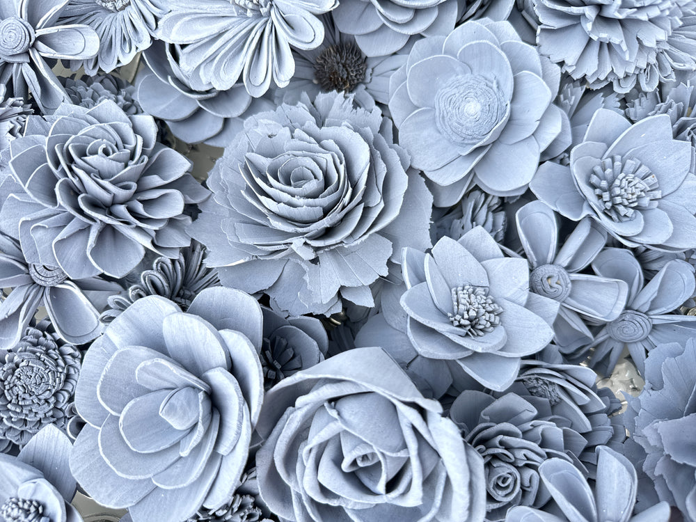 Sola Wood Flowers - Blue Jeans Dyed Flowers - Luv Sola Flowers