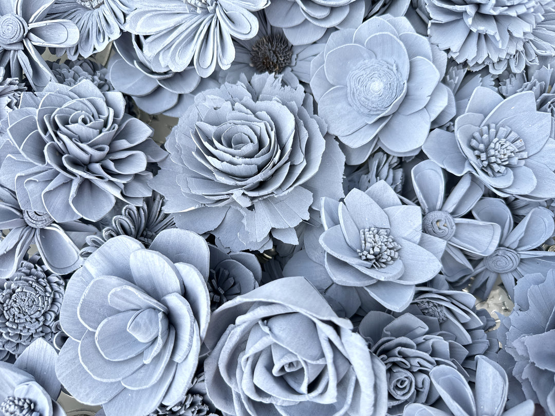 Sola Wood Flowers - Blue Jeans Dyed Flowers - Luv Sola Flowers