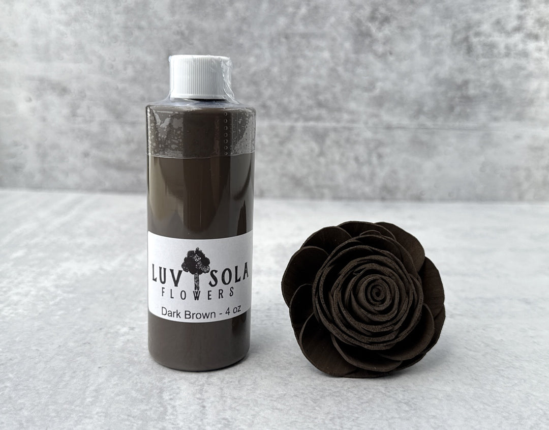 Wood Flower Dye - Dark Brown - Luv Sola Flowers