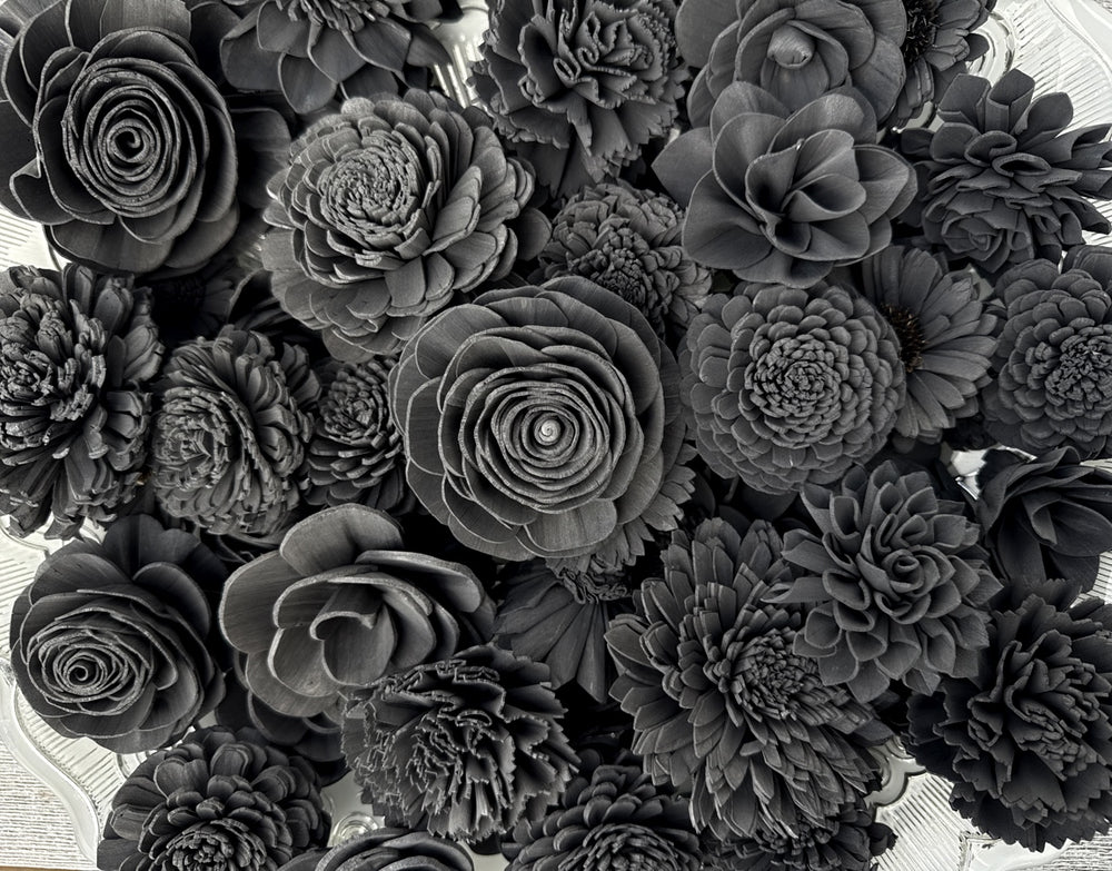 Sola Wood Flowers - Charcoal Gray Dyed Flowers - Luv Sola Flowers