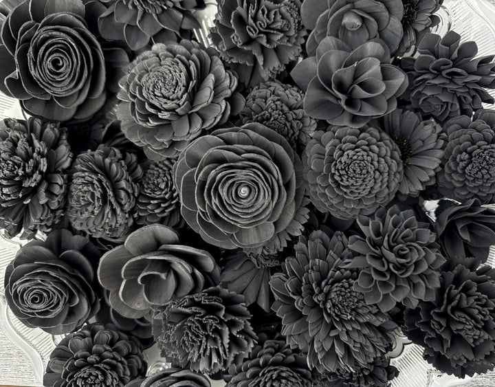 Sola Wood Flowers - Charcoal Gray Dyed Flowers - Luv Sola Flowers