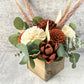 Sola Wood Flowers - Boho Style Wood Box - Luv Sola Flowers