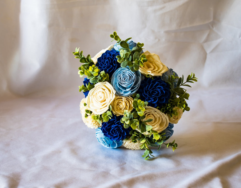 Sola Wood Flowers - Cool Blue Bouquet - Luv Sola Flowers