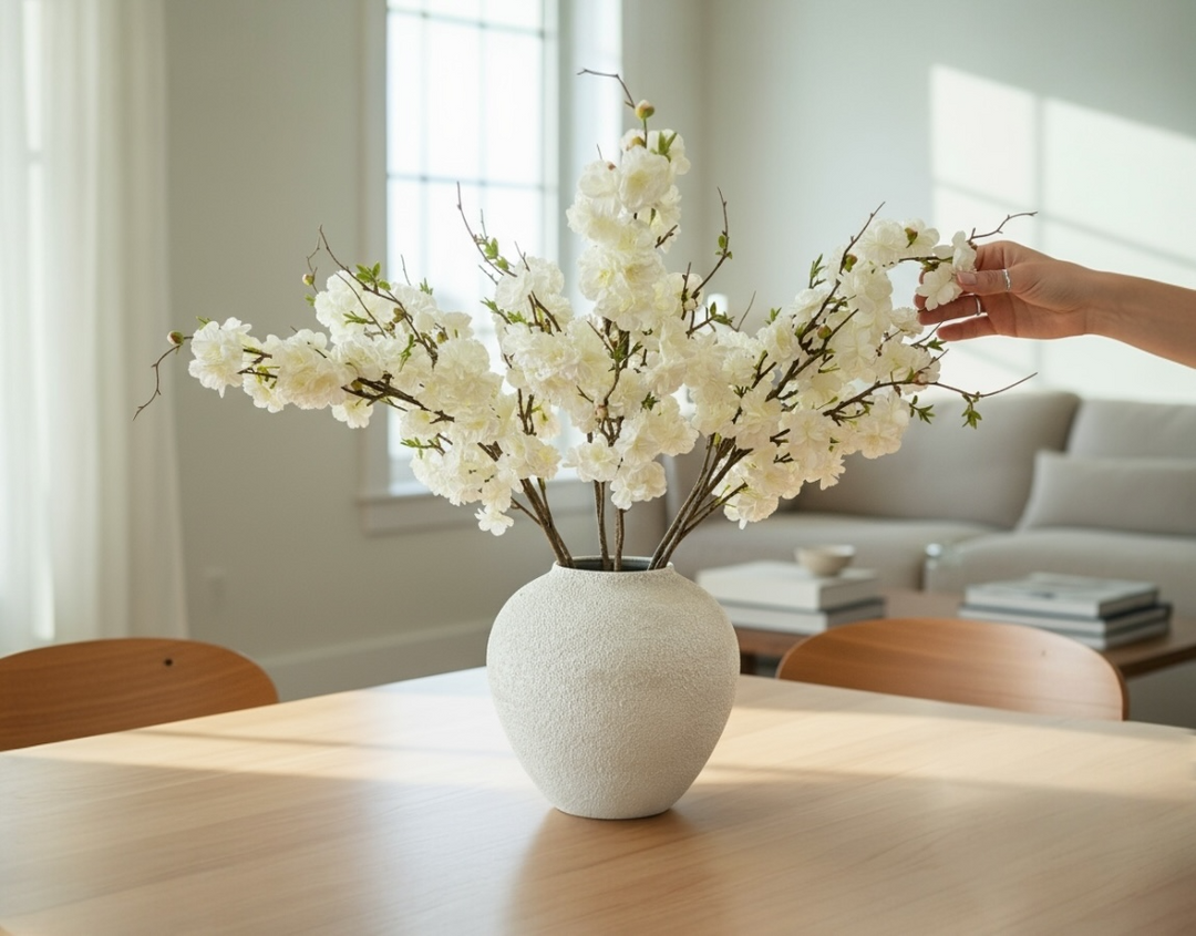 Faux Cherry Blossom - White - Luv Sola Flowers