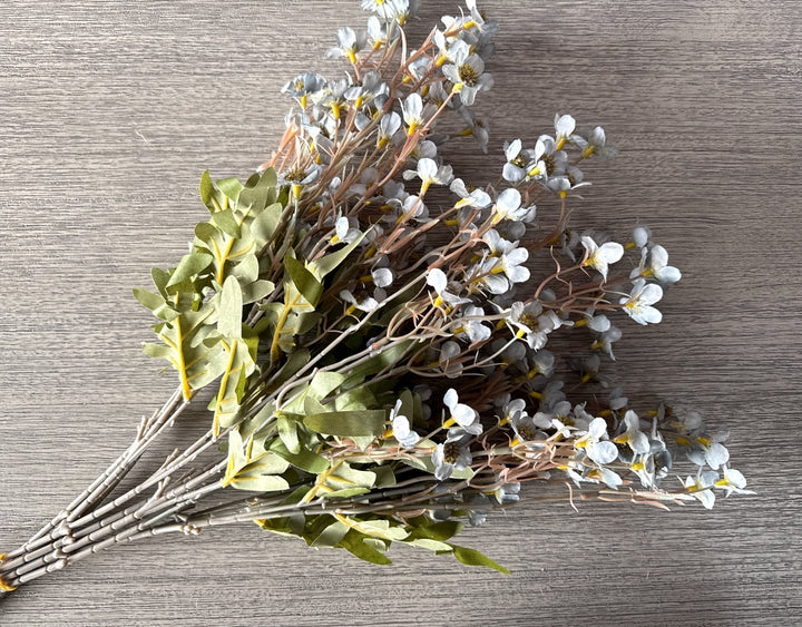 Faux Dogwood Flower - Blue Gray - Luv Sola Flowers