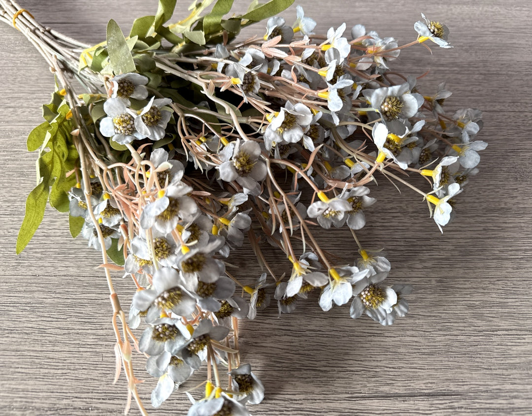 Faux Dogwood Flower - Blue Gray - Luv Sola Flowers