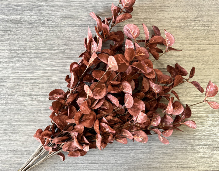 Faux Eucalyptus - Burgundy - Luv Sola Flowers