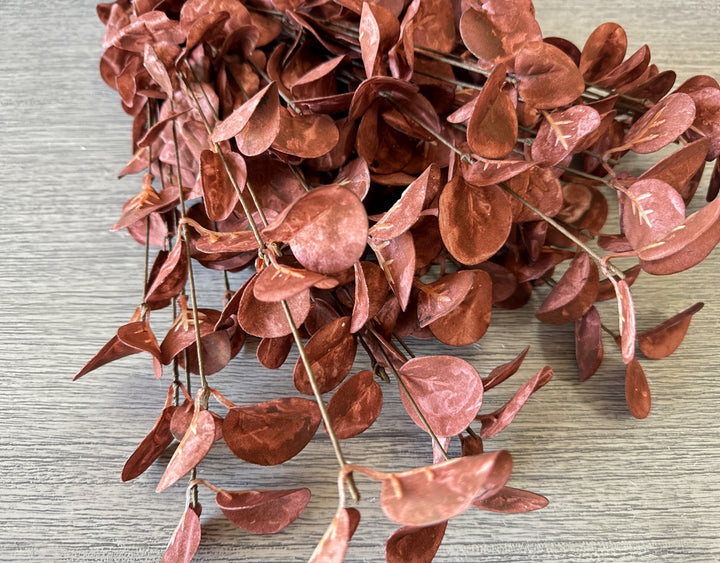 Faux Eucalyptus - Burgundy - Luv Sola Flowers
