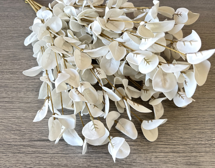 Faux Eucalyptus - White - Luv Sola Flowers