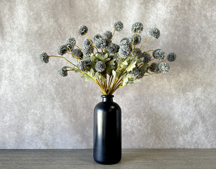 Faux Kiku Flower - Blue Gray - Luv Sola Flowers