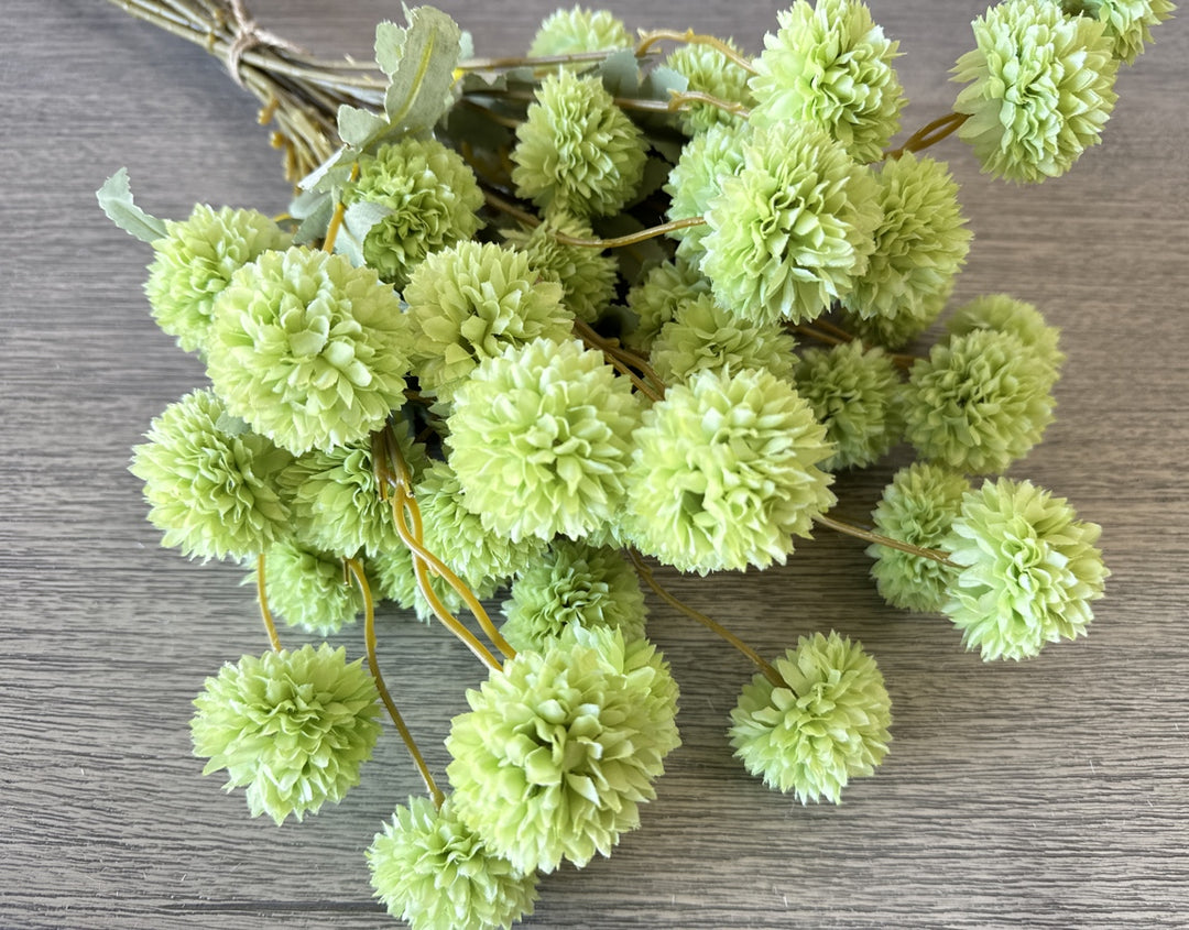 Faux Kiku Flower - Green - Luv Sola Flowers