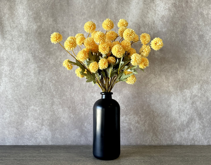 Faux Kiku Flower - Yellow - Luv Sola Flowers