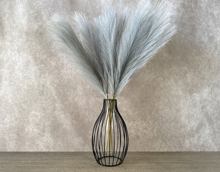 Faux Pampas Grass - Light Gray - Luv Sola Flowers