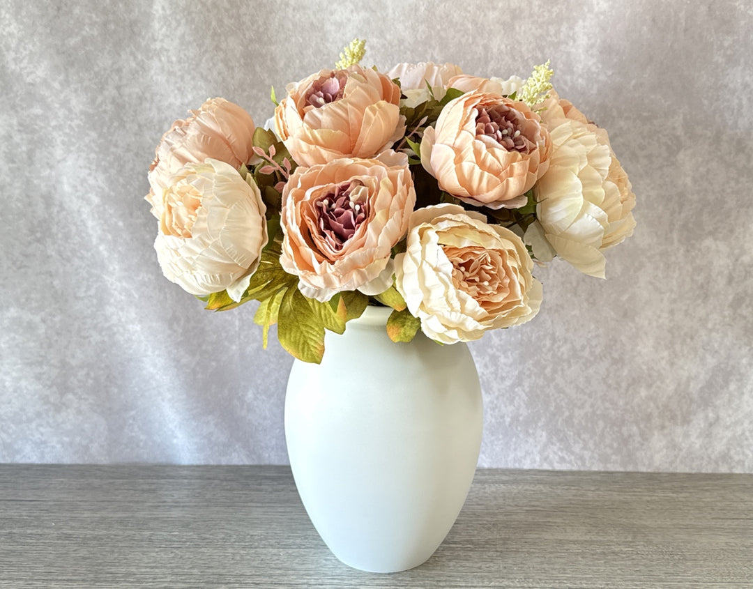Faux Peony Arrangement - Blush - Luv Sola Flowers