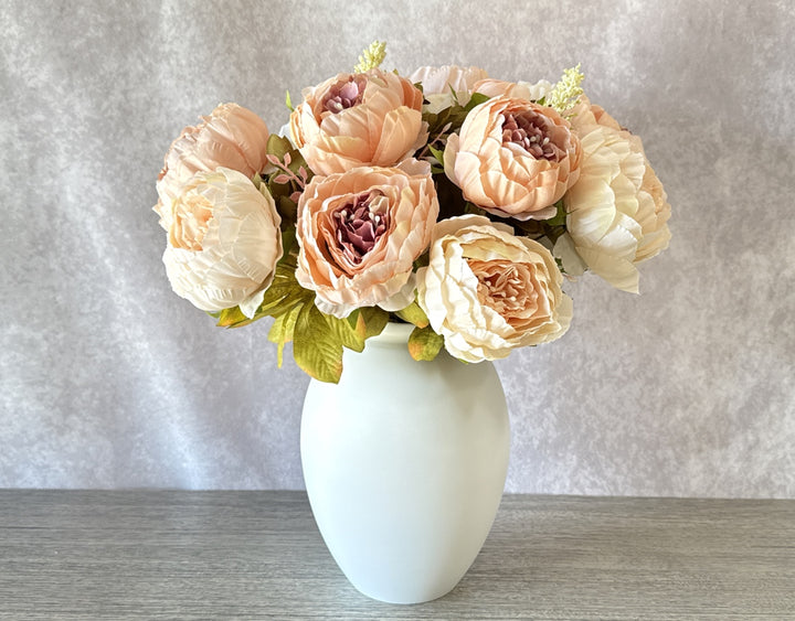 Faux Peony Arrangement - Blush - Luv Sola Flowers