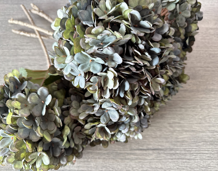 Faux Silk Hydrangea - Dusty Sage - Luv Sola Flowers