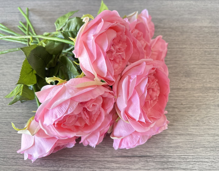 Real Touch English Rose Arrangement - Blush - Luv Sola Flowers