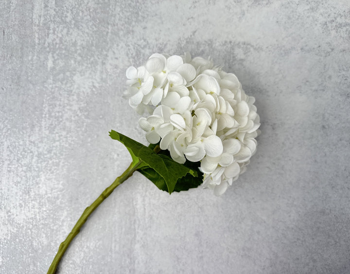 Real Touch Hydrangea - White - Luv Sola Flowers - Faux Filler