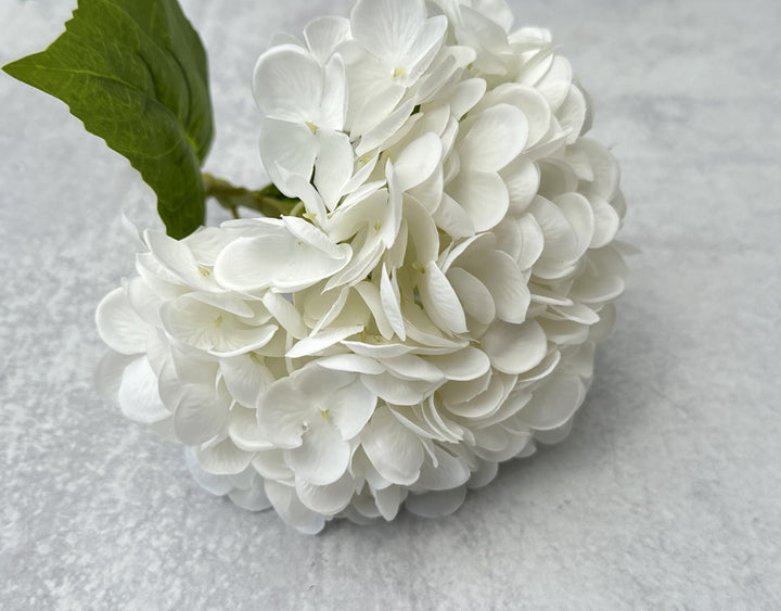 Real Touch Hydrangea - White - Luv Sola Flowers - Faux Filler