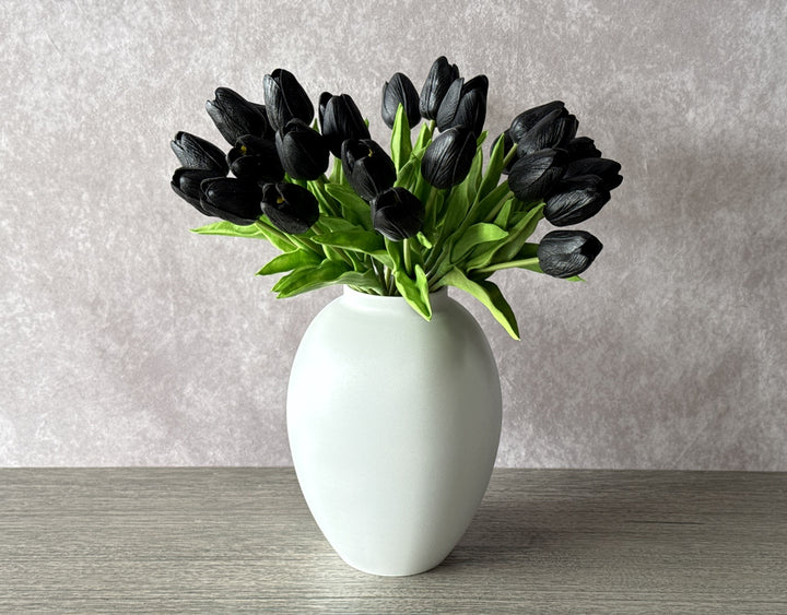 Real Touch Mini Tulip - Black - Luv Sola Flowers
