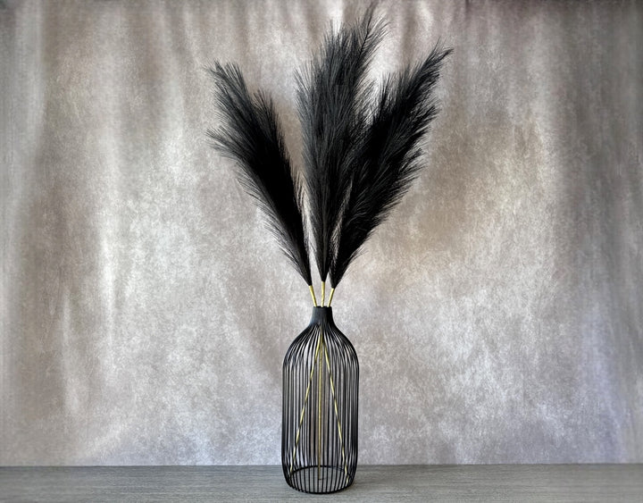 Tall Faux Pampas Grass - Black - Luv Sola Flowers