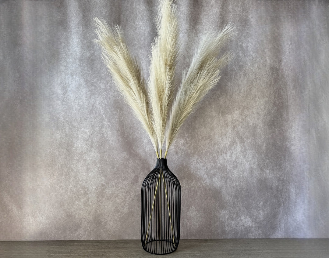 Tall Faux Pampas Grass - Cream - Luv Sola Flowers