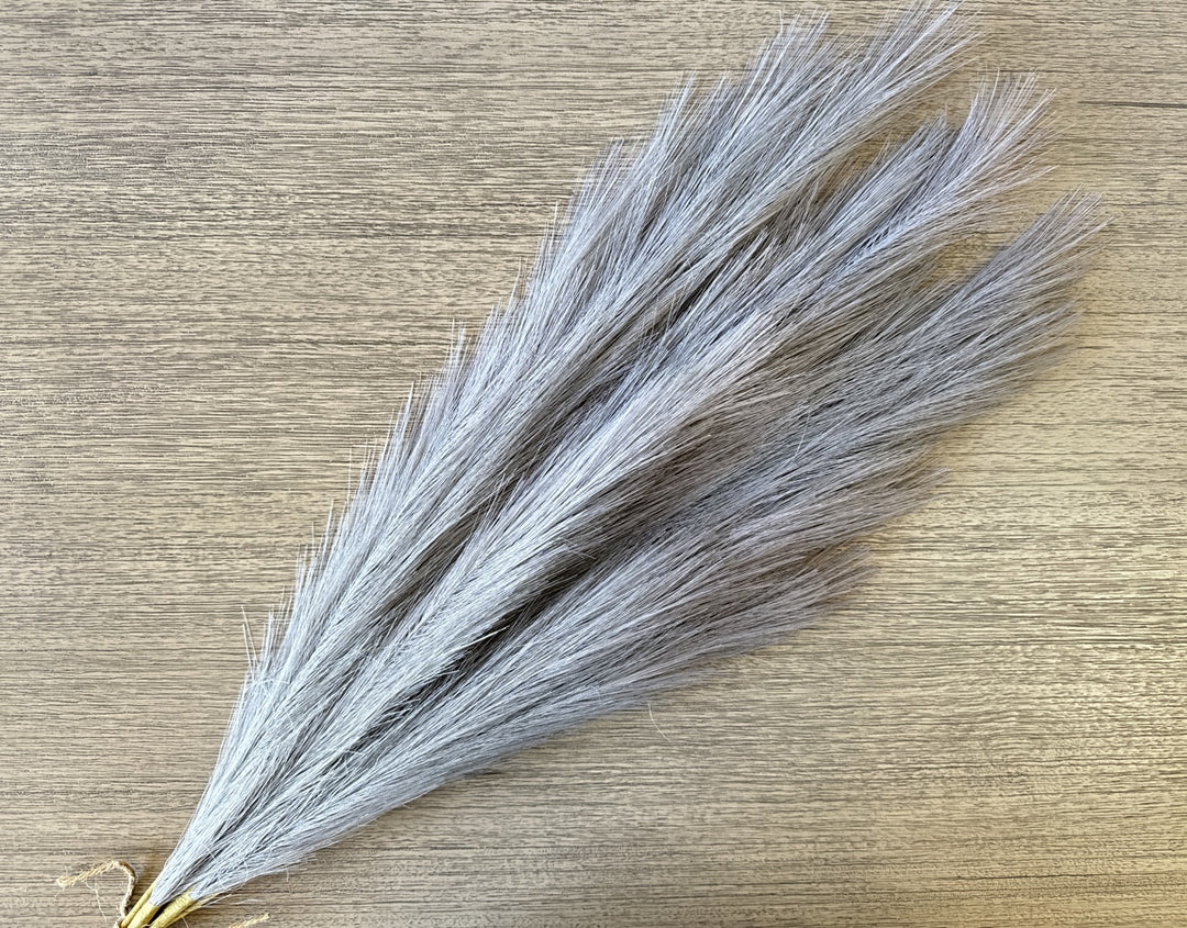 Tall Faux Pampas Grass - Light Gray - Luv Sola Flowers