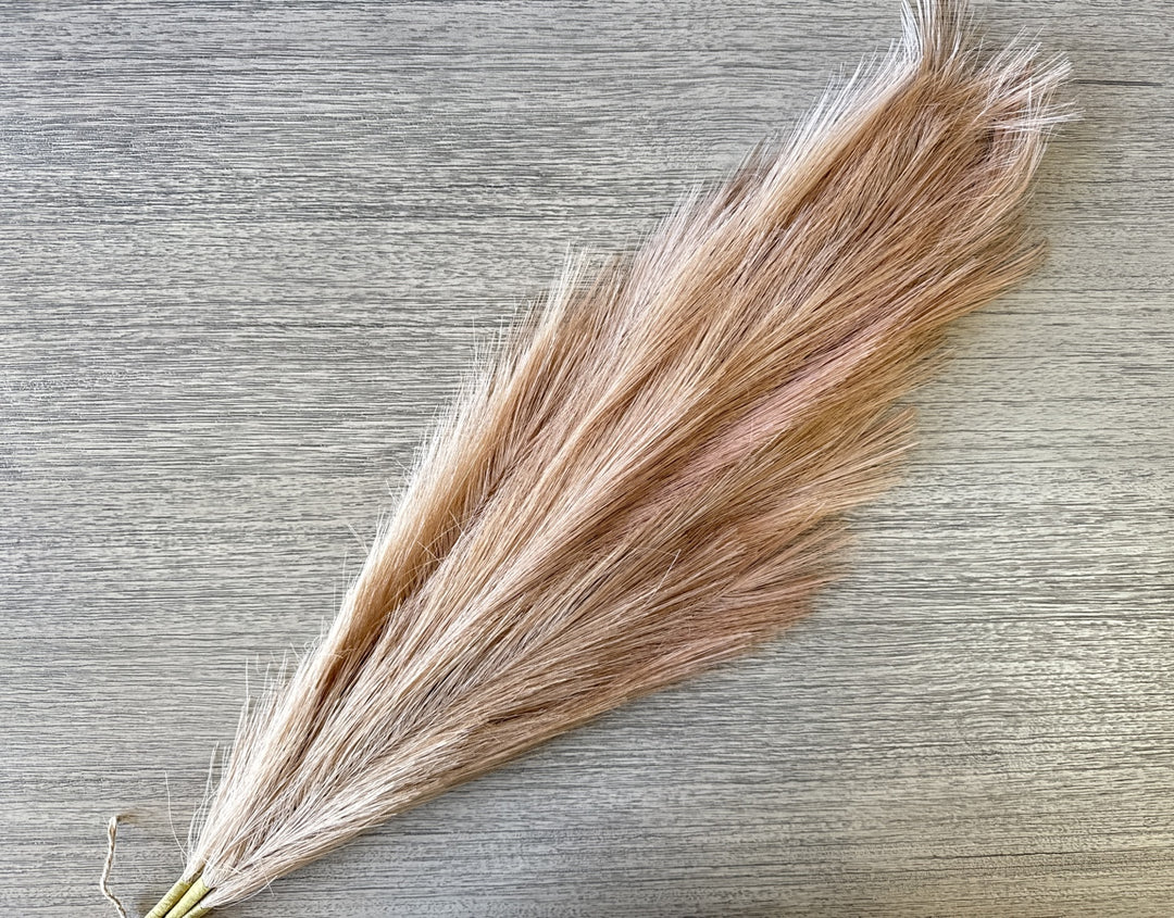 Tall Faux Pampas Grass - Rose Gold - Luv Sola Flowers