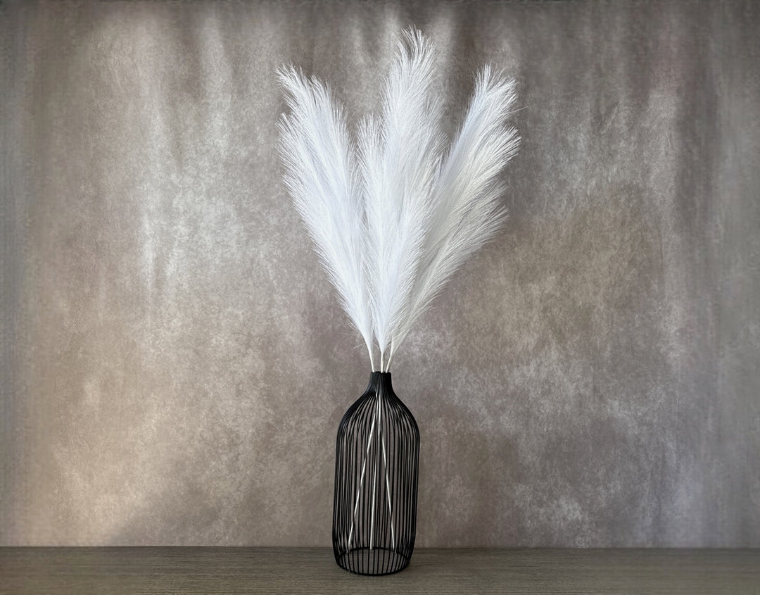 Tall Faux Pampas Grass - White - Luv Sola Flowers