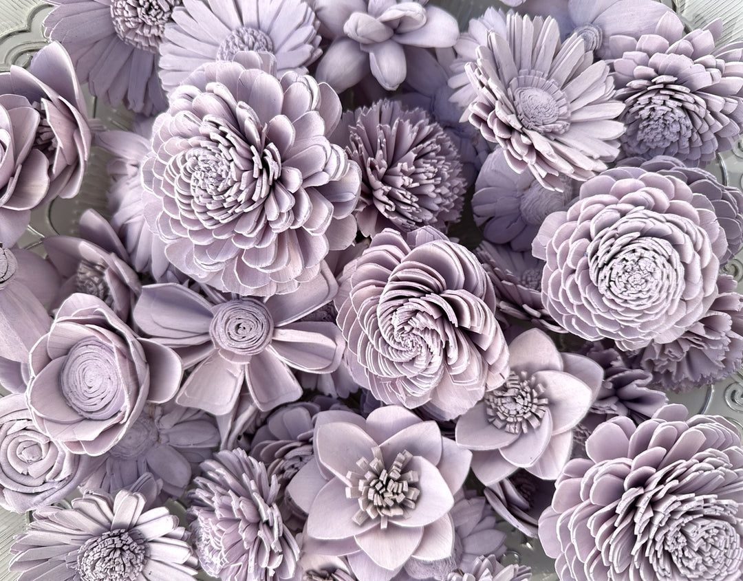 Sola Wood Flowers - Lilac Dyed Flowers - Luv Sola Flowers