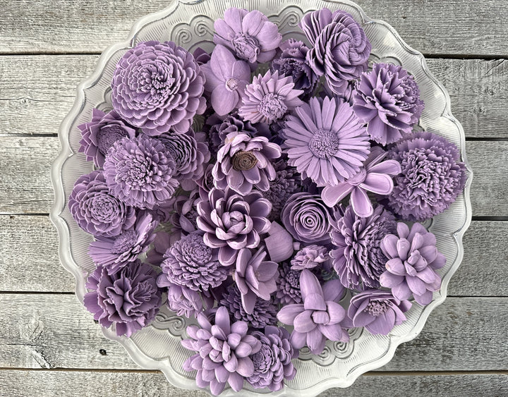 Sola Wood Flowers - Violet Dyed Flowers - Luv Sola Flowers