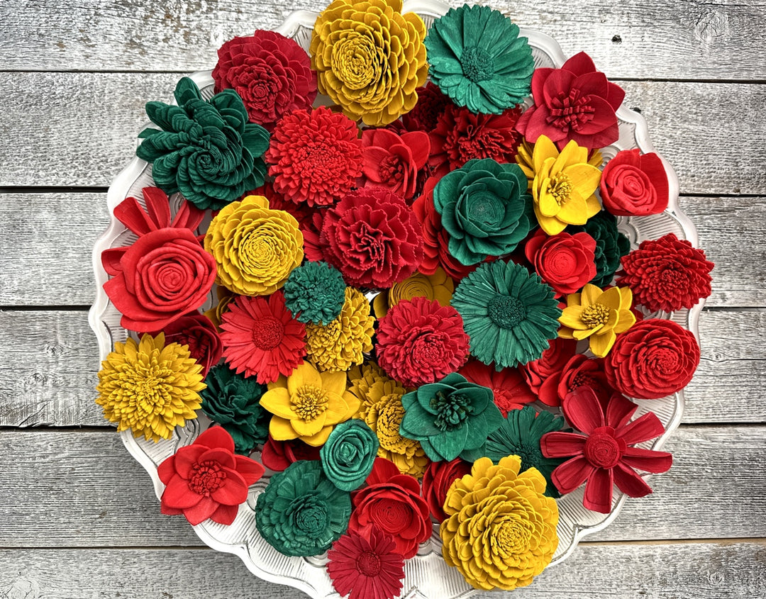 Sola Wood Flowers - Classic Christmas Assortment - Luv Sola Flowers
