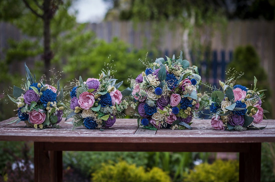 Luv Sola Flowers - Wood Flower Bouquet