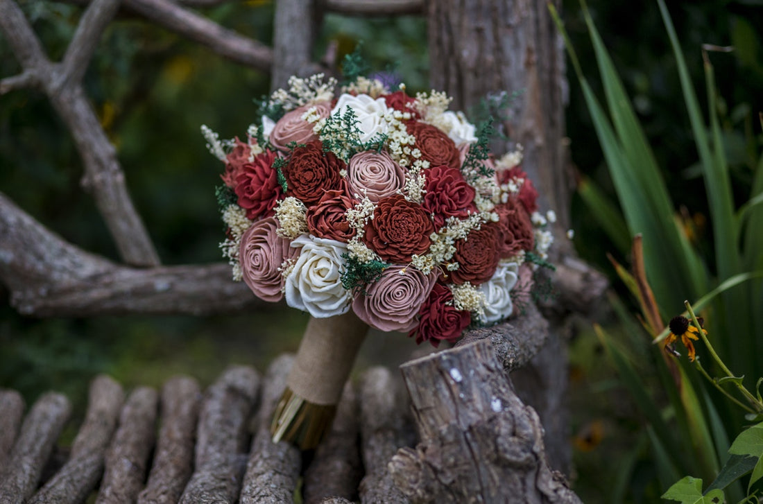 Wooden Flower Arrangement