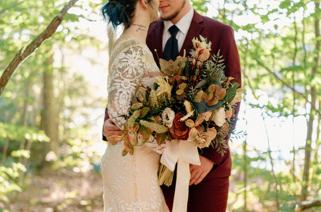 wood flower arrangements