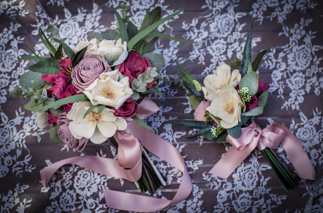 Wooden Flower Arrangement