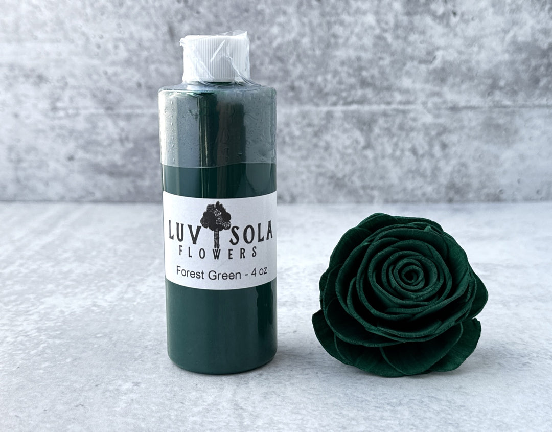Wood Flower Dye - Forest Green - Luv Sola Flowers