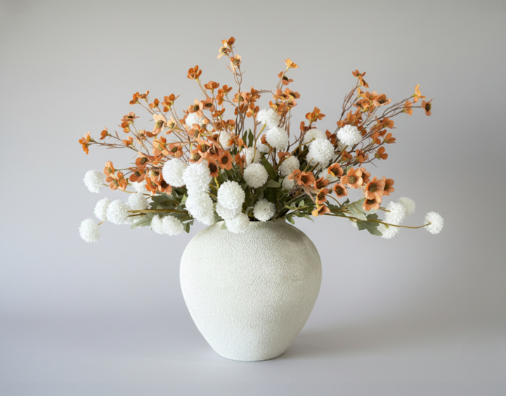 Peach Whisper Faux Arrangement - Kiku and Dogwood - Luv Sola Flowers