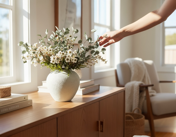 Eucalyptus Bloom Faux Arrangement - Eucalyptus and Dogwood - Luv Sola Flowers