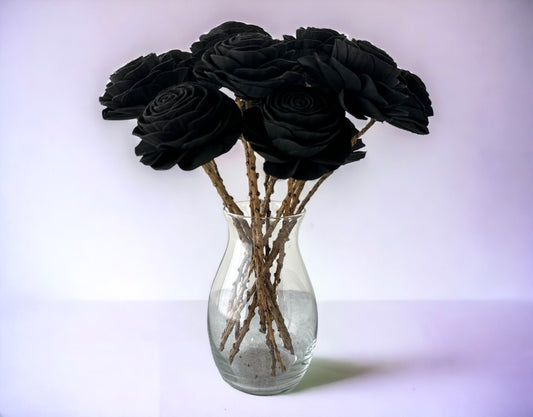 Stemmed Wood Flowers - New Beauty Black - Luv Sola Flowers