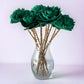Stemmed Wood Flowers - Helena Forest Green - Luv Sola Flowers