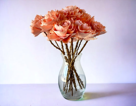 Stemmed Wood Flowers - Helena Soft Pink - Luv Sola Flowers