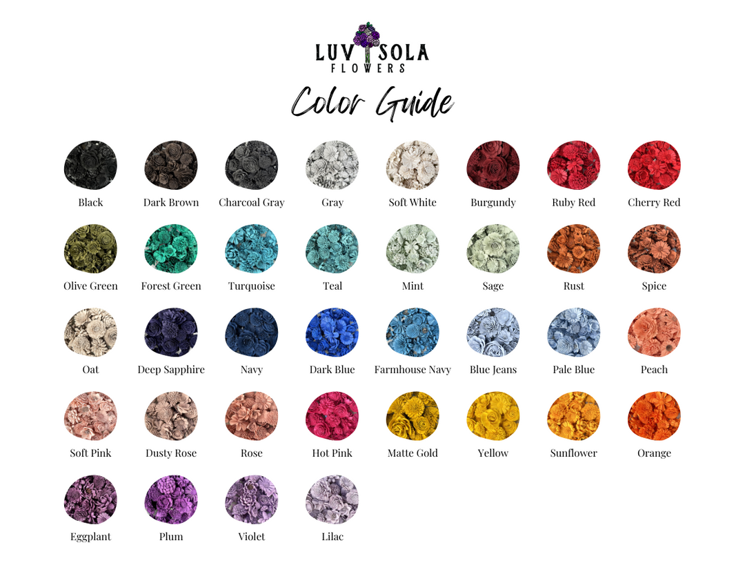 Luv Sola Flowers Color Guide